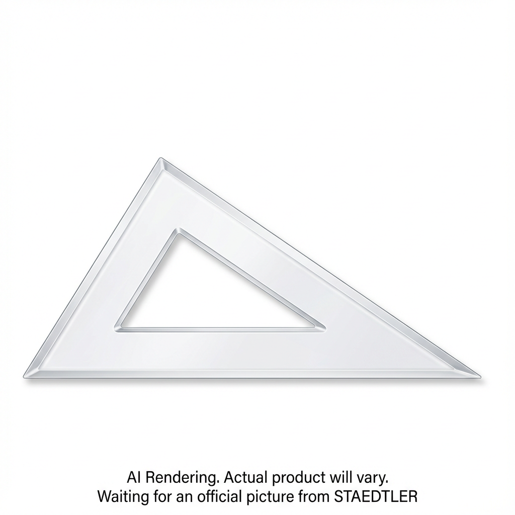 Équerre transparente en acrylique 12'' 30/60