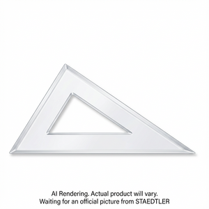 Équerre transparente en acrylique 12'' 30/60