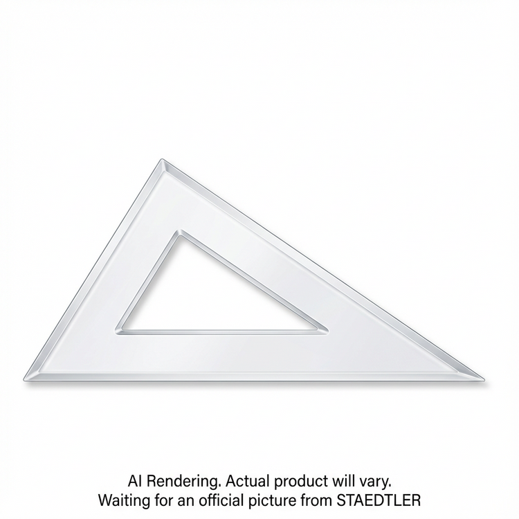 Équerre transparente en acrylique 12'' 30/60