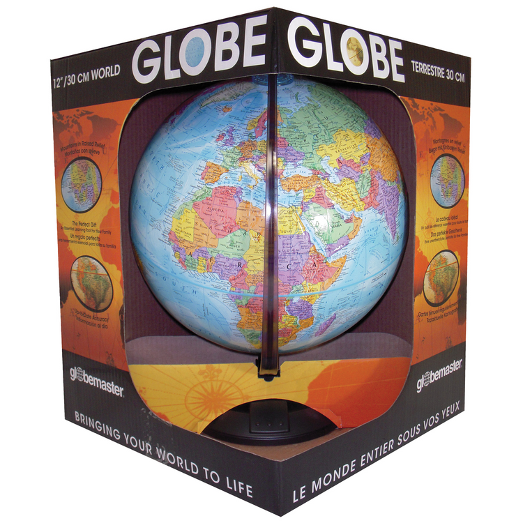 Globemaster - Globe de Bureau Océan Bleu, Diamètre de 12"/30Cm (Anglais)