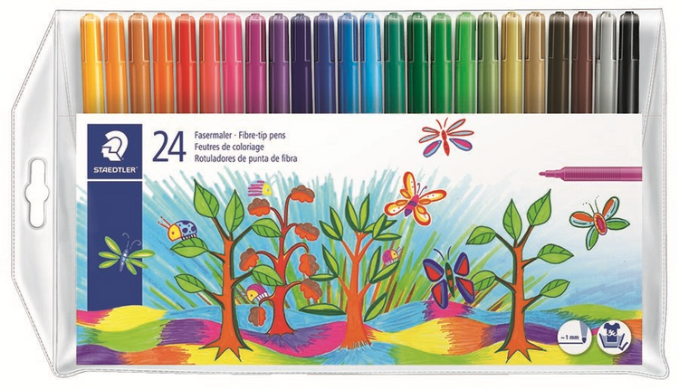 Feutres, étui de 24