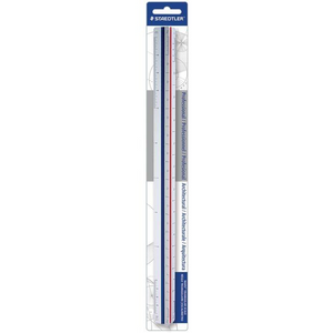 98718-31BK STAEDTLER-Mars Règle triangulaire d'architecte Limitée 12 pouces