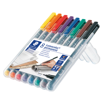 318-WP8 STAEDTLER-Mars Marqueur Lumocolor Fin Permanent Édition Limitée Sous Carte