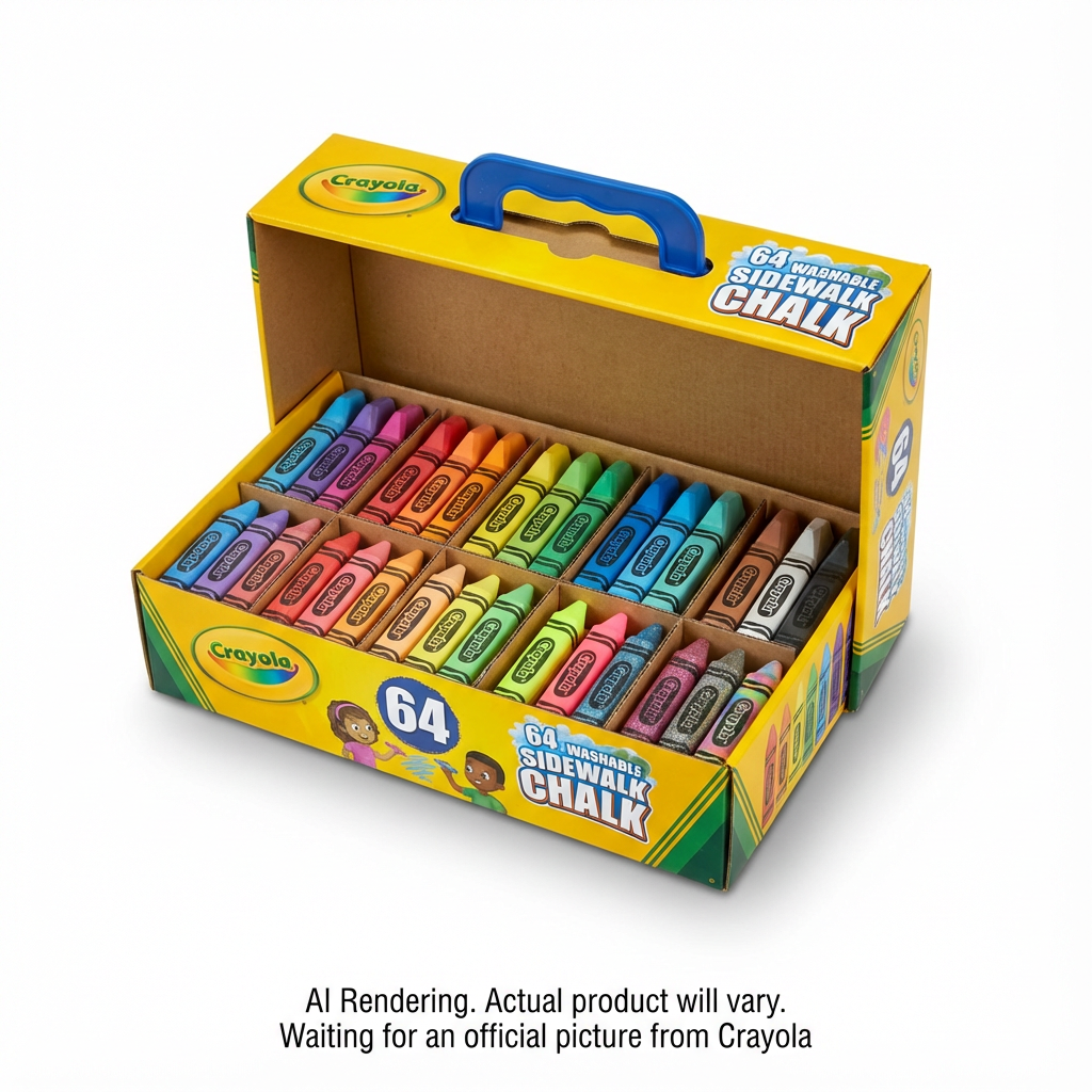 64 bâtons de craie de trottoir