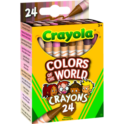 24 Crayons Couleurs du Monde