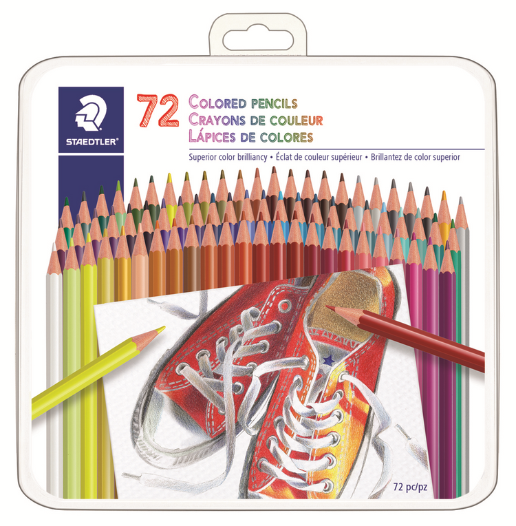 Crayon de couleur 72 pièces