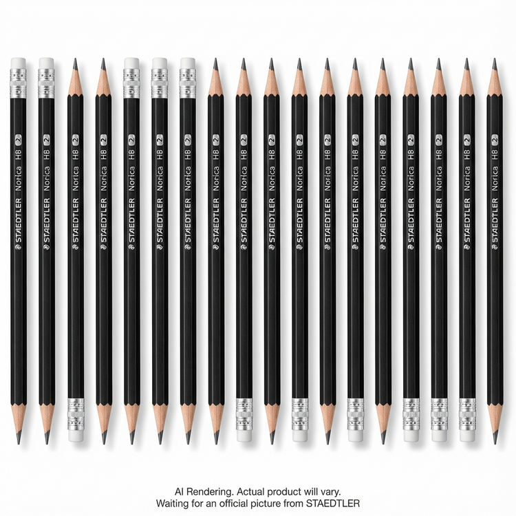 Crayon Norica noir HB lot de 24 FSC 100%