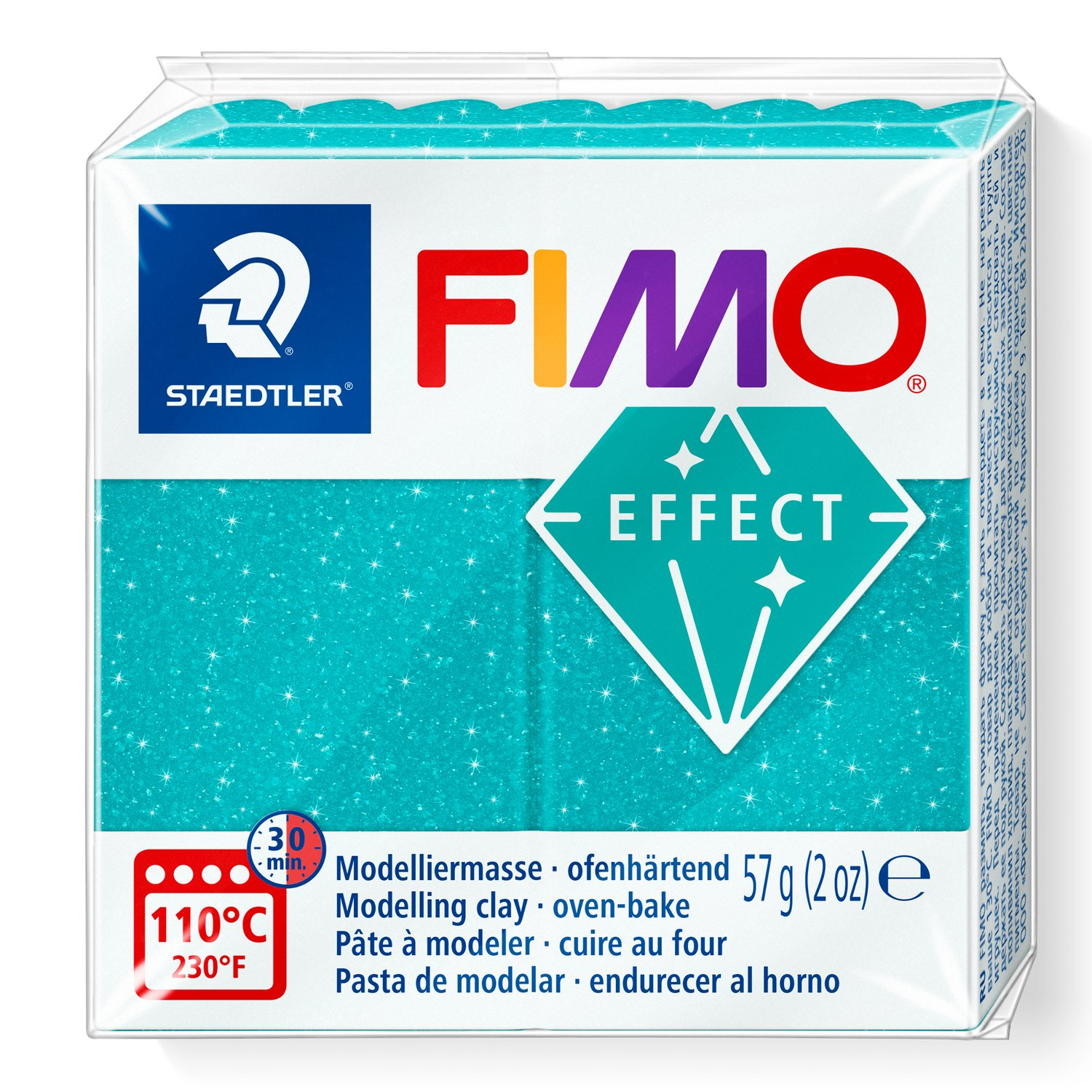 Pâte à modeler Fimo Effect Turquoise Galaxie 57g (2 oz)