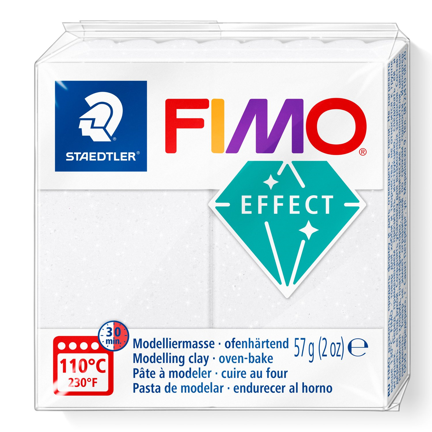 Pâte à modeler Fimo Effet Blanc Galaxie 57g (2 oz)
