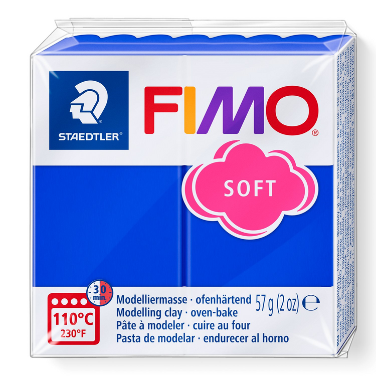 Pâte à modeler Fimo Soft Bleu brillant 57g (2 oz)