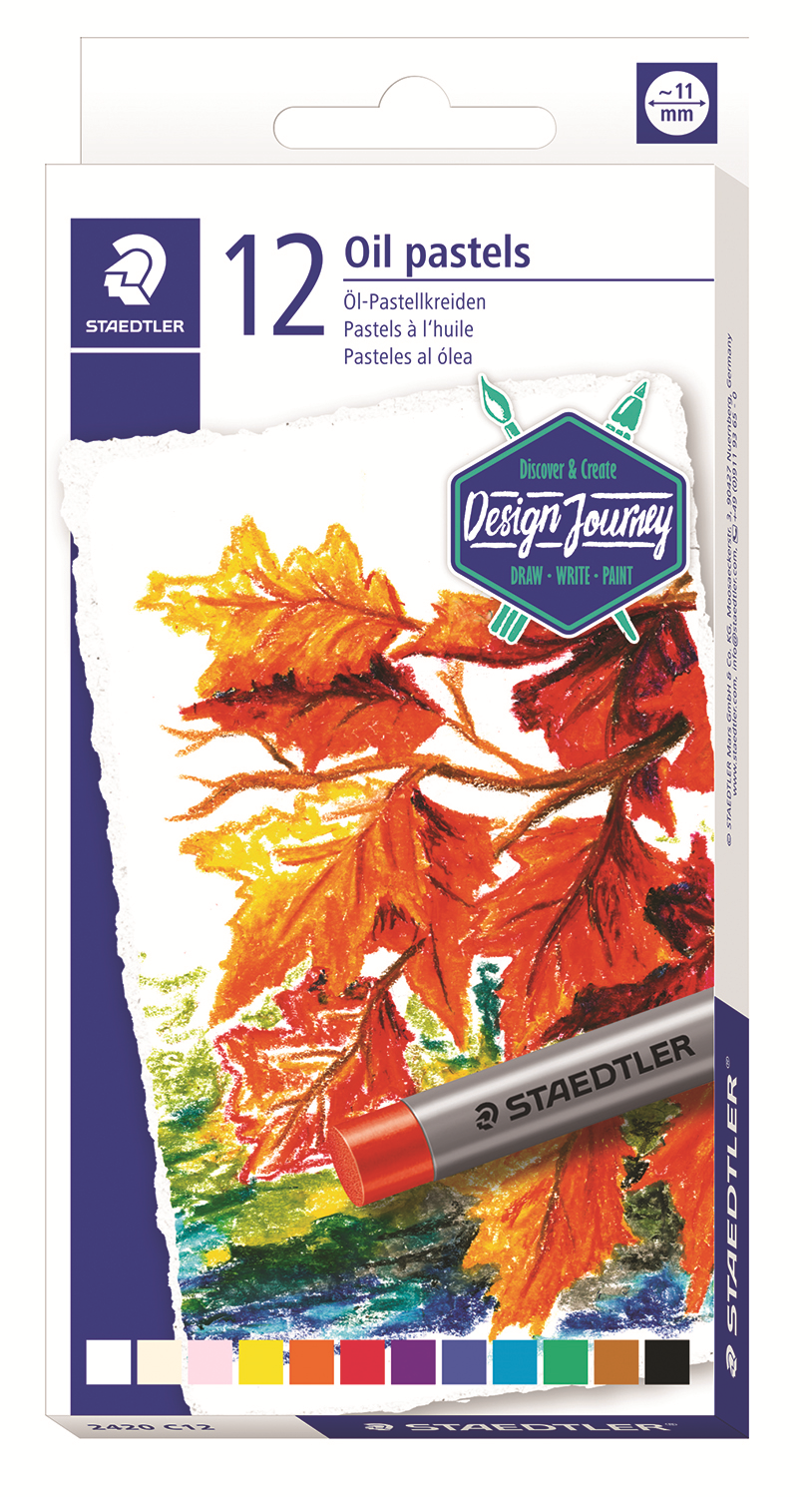 2420-C12-07 STAEDTLER-Mars Limited Pastels à l'huile assortis, 12 pièces
