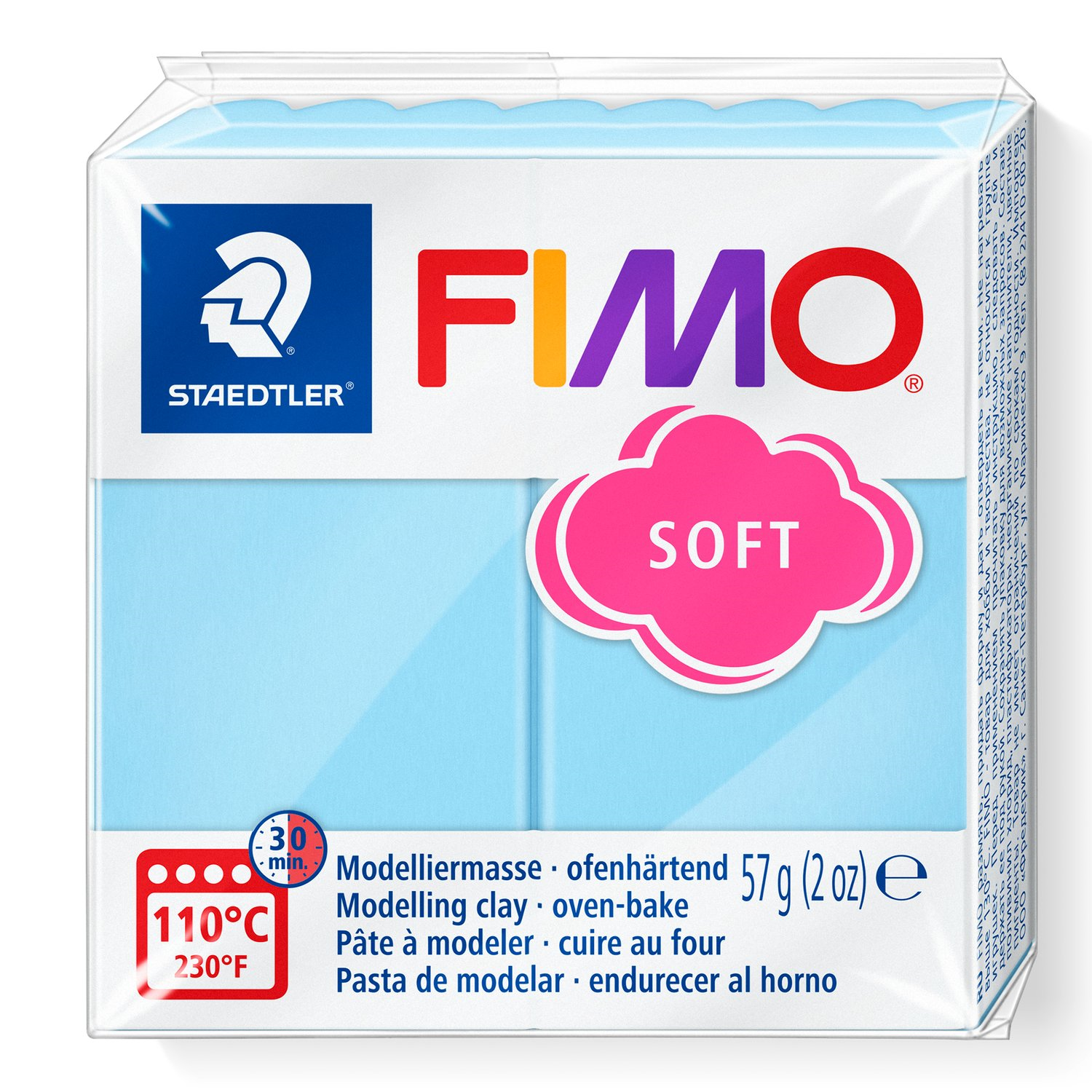 Pâte polymère Fimo Soft Aqua 57g (2 oz)
