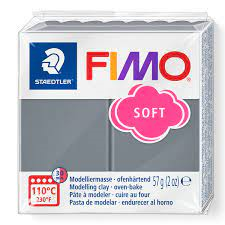 Pâte à modeler Fimo Soft Gris orage 57g (2 oz)
