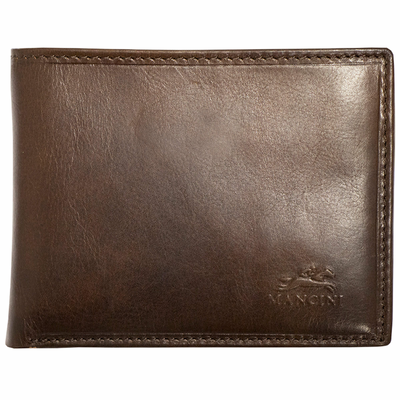 Portefeuille Homme Sécurisé RFID avec Porte-cartes Amovible et Poche Monnaie (Marron)