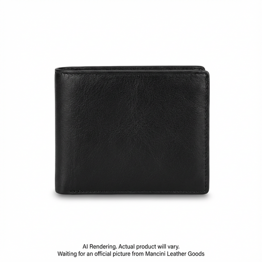 MANCINI BILLFOLD REMOVABLE PASSCASE (18-200-BLACK)