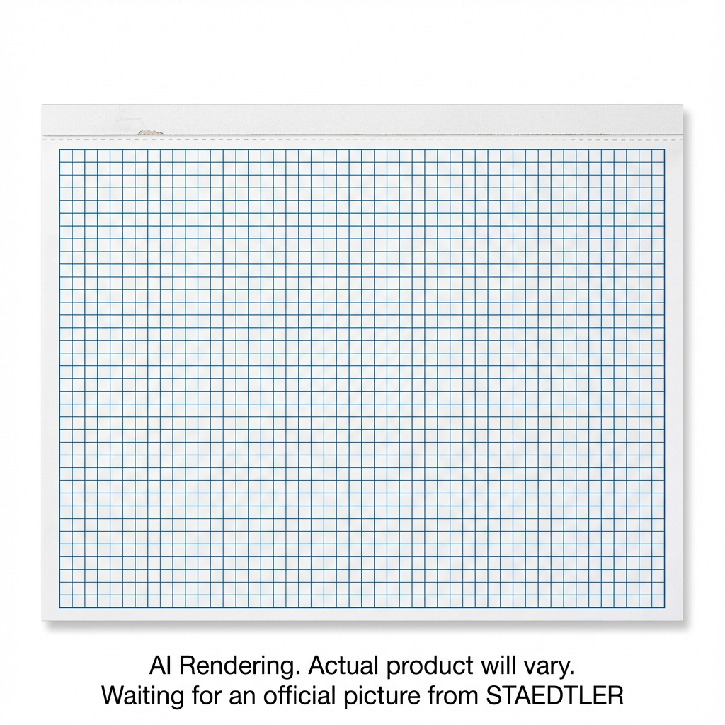 Bloc de Papier Bond quadrillé 4x4, 17x22, 50 feuilles