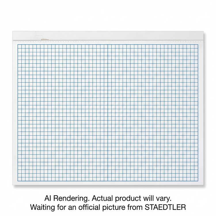 Bloc de Papier Bond quadrillé 4x4, 17x22, 50 feuilles