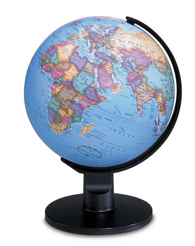 Globe de bureau Trekker Océan Bleu de 6"/15,2 cm de diamètre (Anglais)