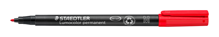 317-2 STAEDTLER-Mars Limited MARQUEUR LUMO. MOY. PERM. ROUGE