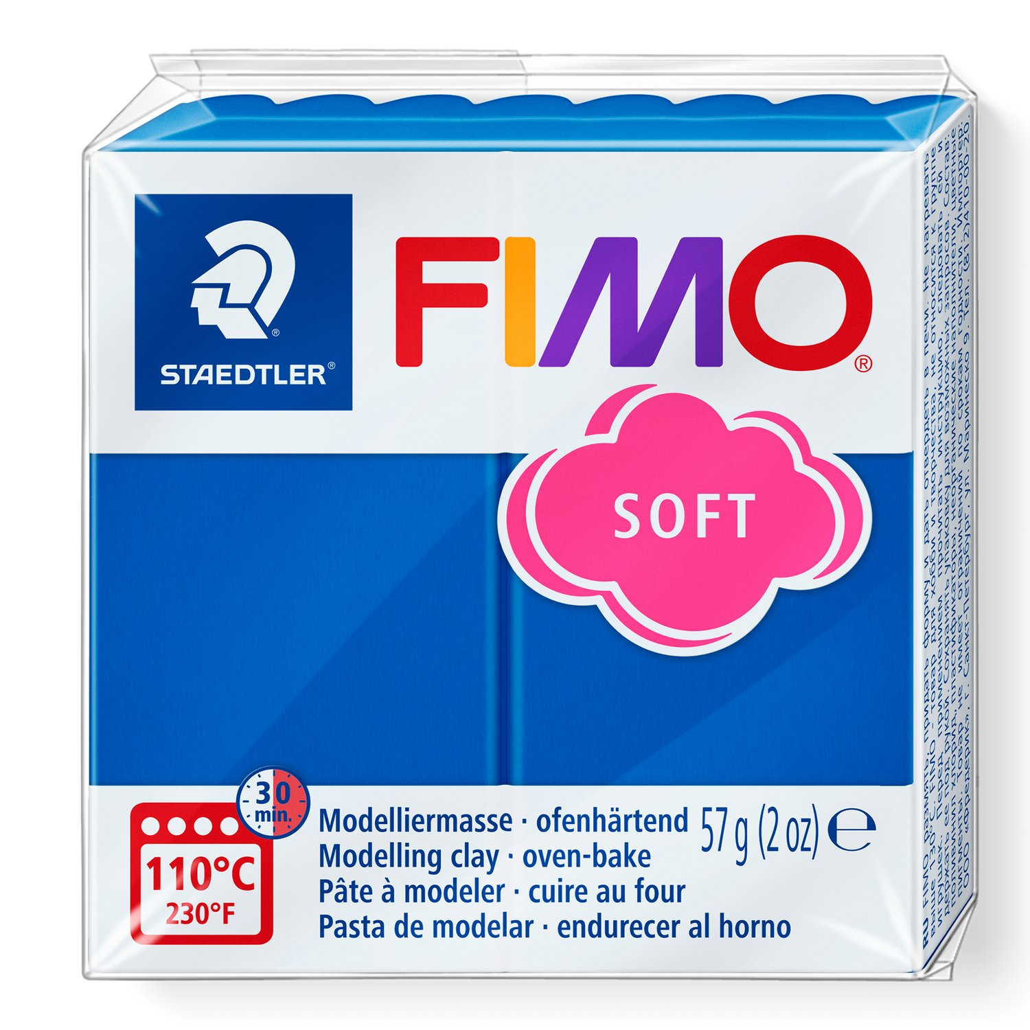Pâte à modeler Fimo Soft Bleu Pacifique 57g (2 oz)