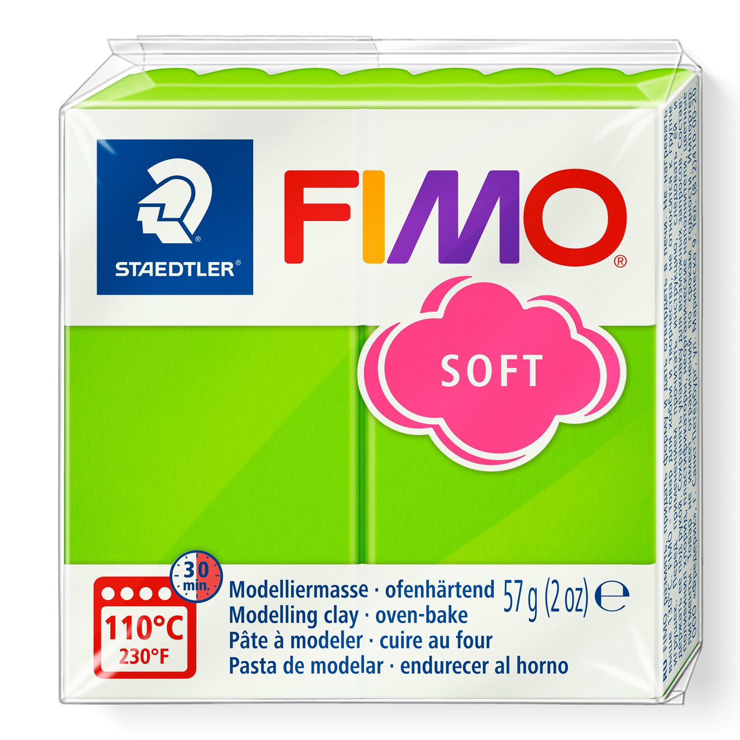 Pâte à modeler Fimo Soft Vert Pomme 57g (2 oz)