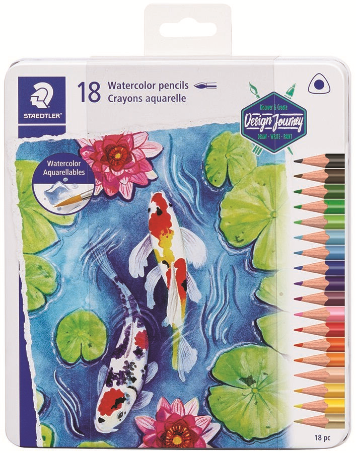 Crayons triangulaires 3mm, 18 pièces, FSC 100%