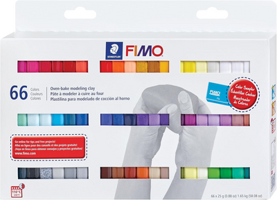 Kit de Pâte à Modeler Fimo Soft – Pack de 66 Couleurs Assorties