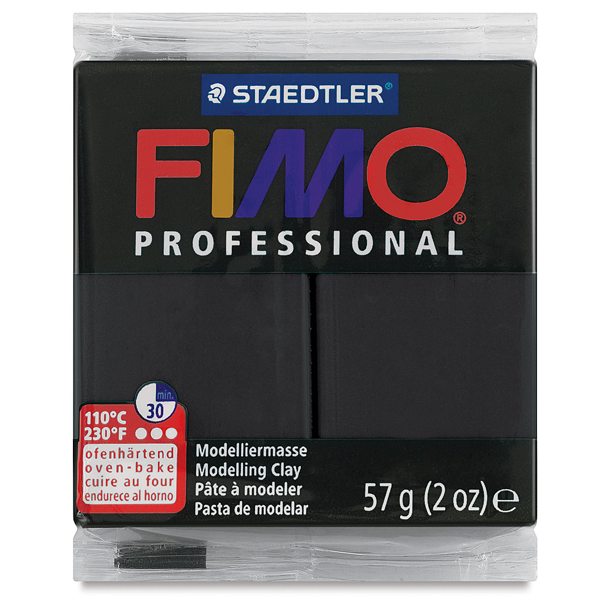 Pâte à modeler Fimo Professional Noir 57g (2 oz)
