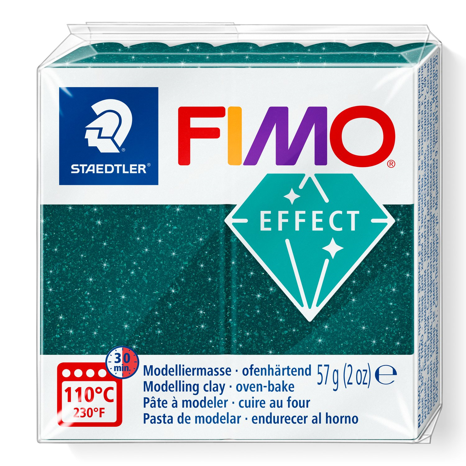 Pâte à modeler Fimo Effect Vert Galaxie 57g (2 oz)