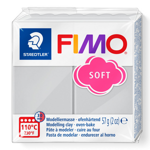 Pâte à modeler Fimo Soft Gris Dauphin 57g (2 oz)