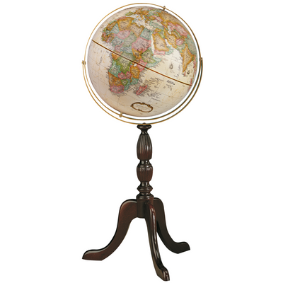 Cambridge Globe terrestre antique des fonds marins, diamètre 16 po / 40,5 cm