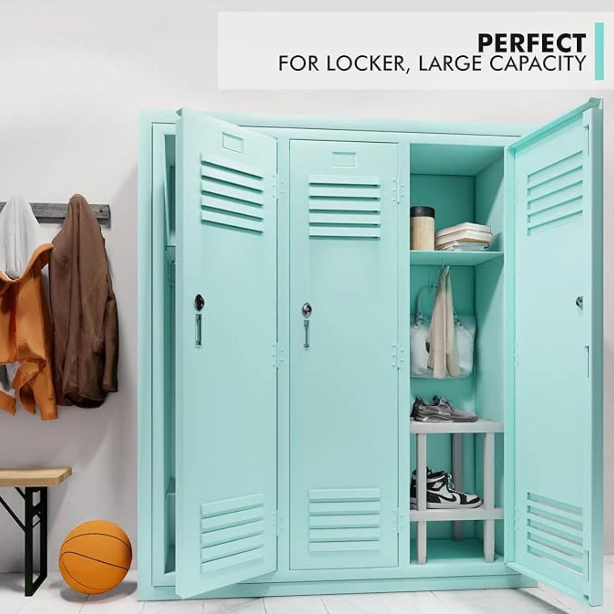 RAKABOT Locker Shelf Organizer Boots Storage Channeling Water