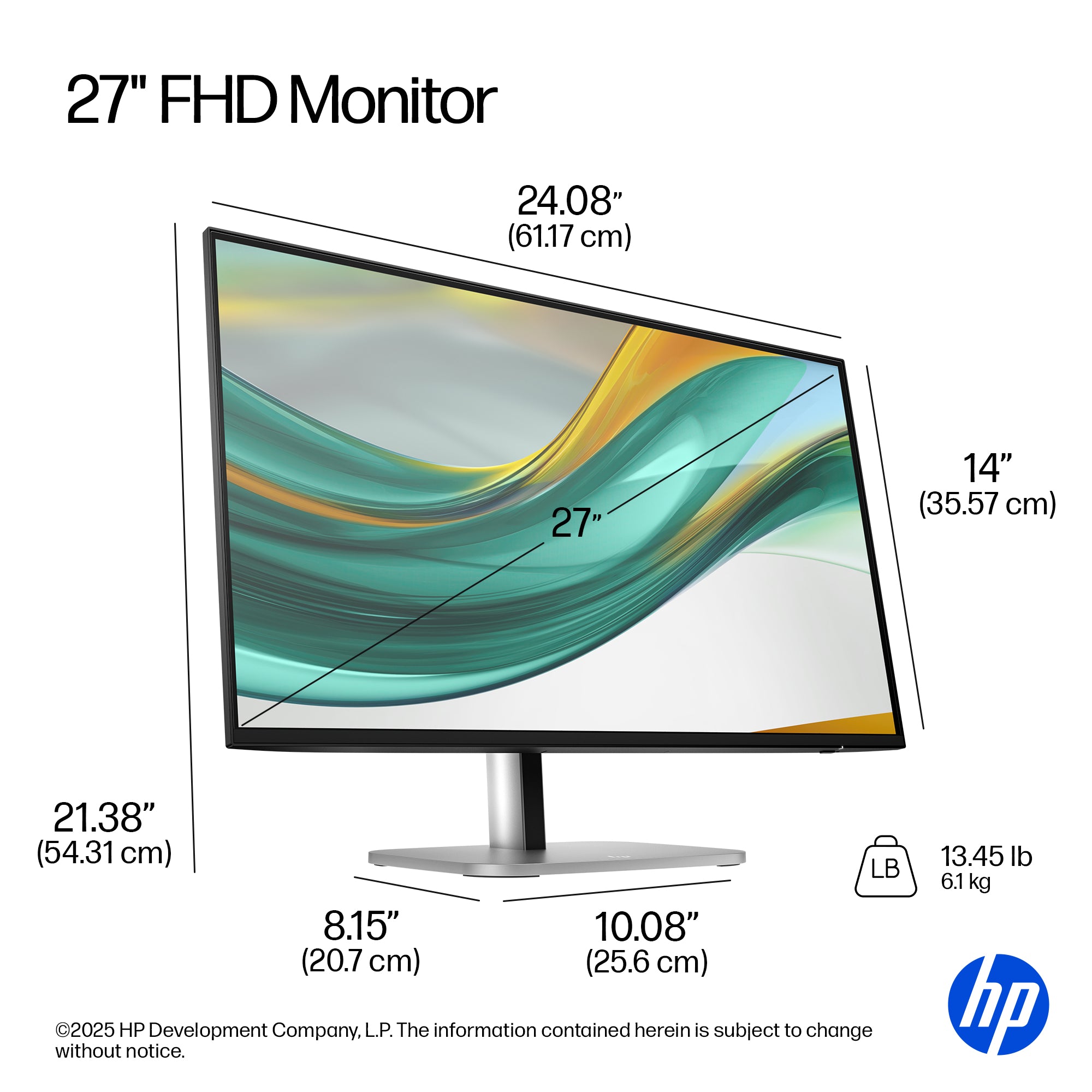 HP Series 5 Pro 527pf écran plat de PC 68,6 cm (27") 1920 x 1080 pixels Full HD LCD Noir - Image 6