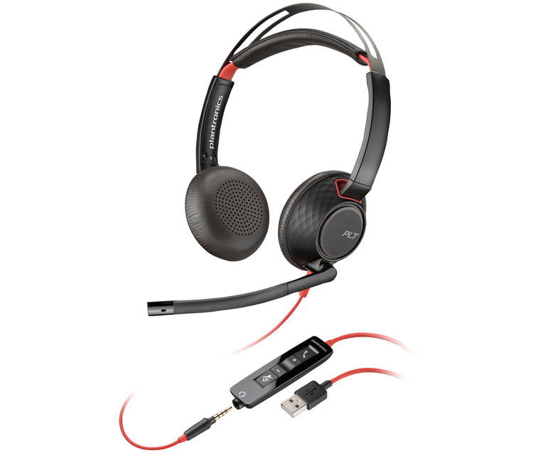 Poly Blackwire C3225 Top Casque Avec fil Arceau Bureau/Centre d'appels Noir - Image 2