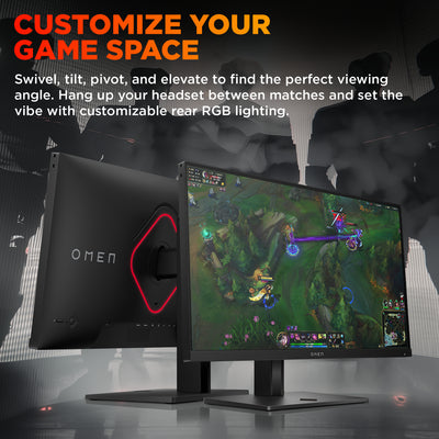 HP OMEN 24.5inch FHD 360Hz Gaming Monitor - OMEN 25 écran plat de PC 62,2 cm (24.5") 1920 x 1080 pixels Full HD LCD - Image 9
