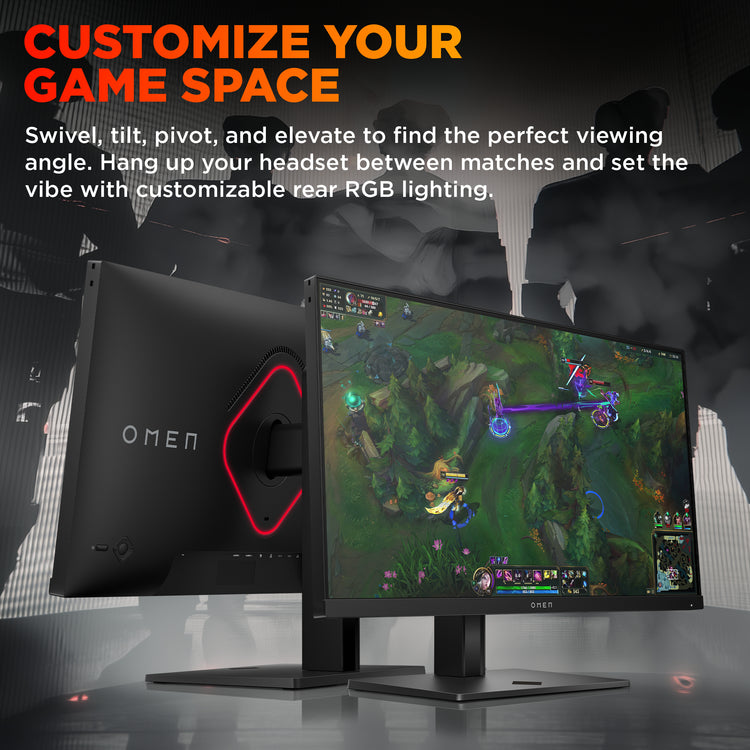 HP OMEN 24.5inch FHD 360Hz Gaming Monitor - OMEN 25 écran plat de PC 62,2 cm (24.5") 1920 x 1080 pixels Full HD LCD - Image 9
