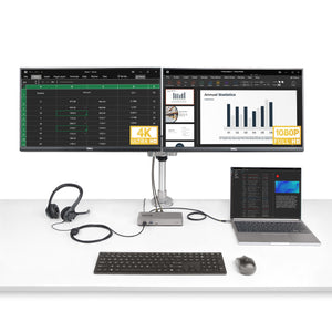 StarTech.com 101N-USBC-DOCK station d'accueil Avec fil USB 3.2 Gen 1 (3.1 Gen 1) Type-C Gris - Image 7