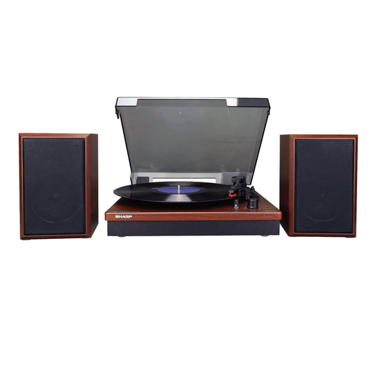 SHARP All-In-One Turntable With Stereo Bookshelf Speakers & Bluetooth (RP-TT70)