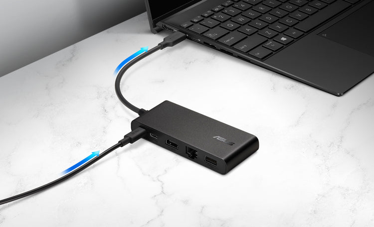 ASUS Dual 4K USB-C Dock DC201 Wired USB 3.2 Gen 2 (3.1 Gen 2) Type-C Black (90XB094N-BDS000) - Cartouches Certifiees