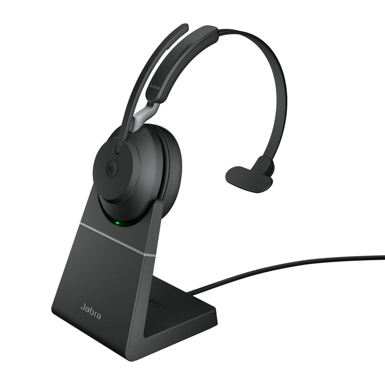 Jabra 26599-899-989-01 casque Sans fil Arceau Bureau/Centre d'appels USB Type-C Bluetooth Socle de chargement Noir - Image 1