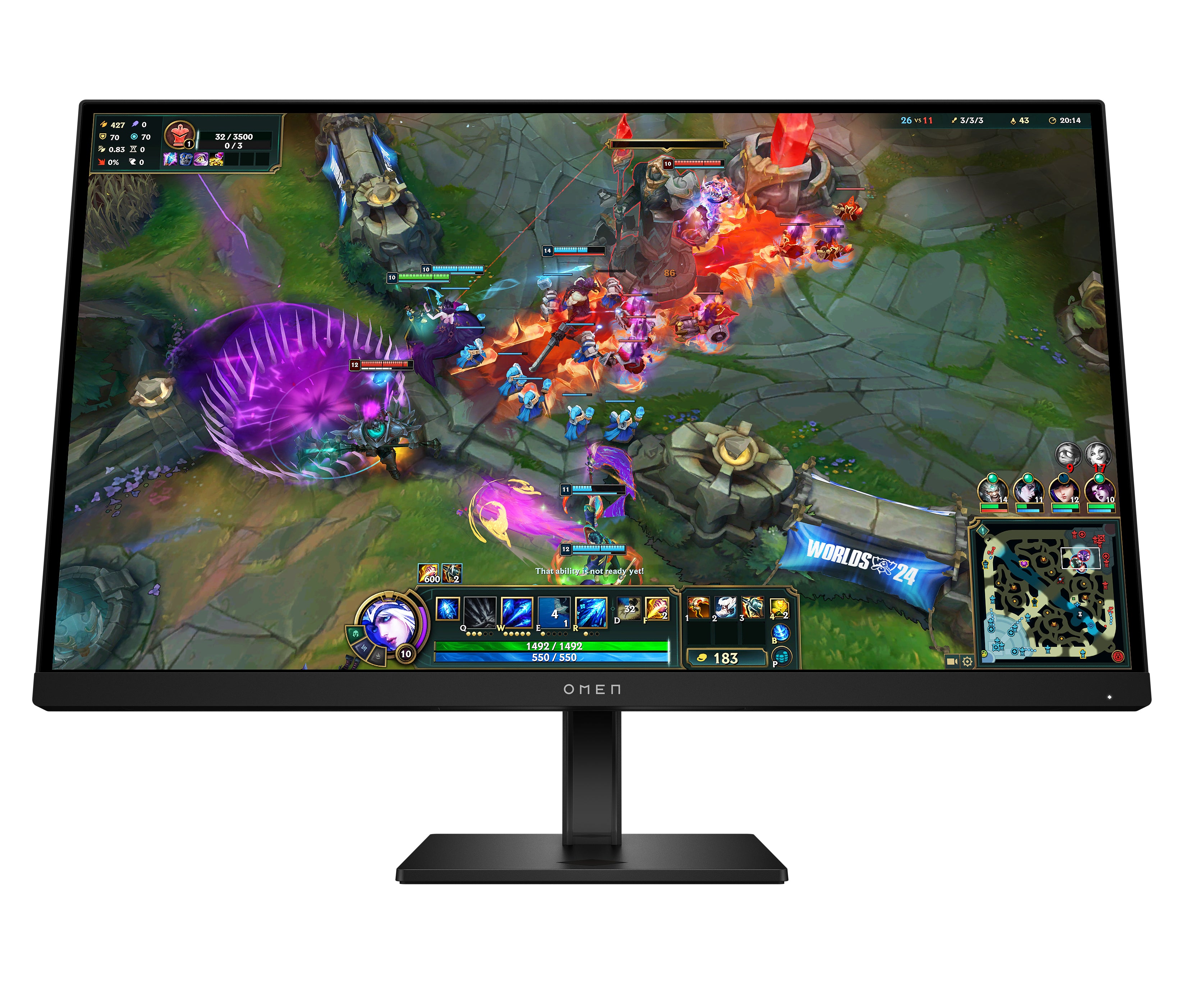 HP OMEN 27 inch QHD 280Hz Gaming Monitor - 27qs G2 écran plat de PC 68,6 cm (27") 2560 x 1440 pixels Quad HD LCD Noir - Image 1