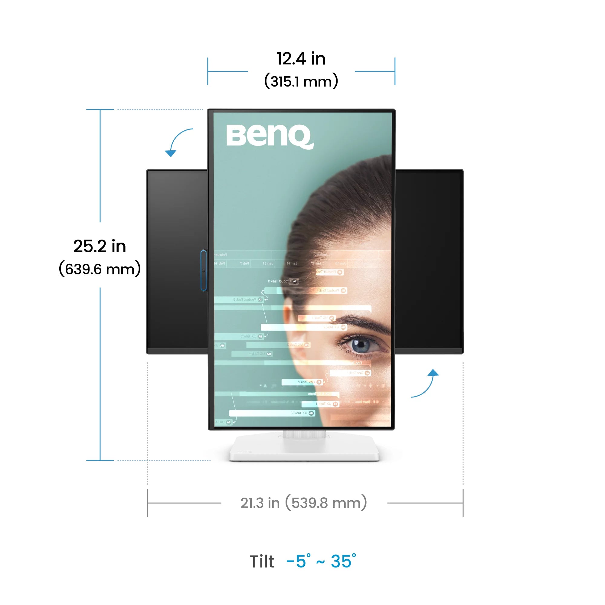 BENQ computer monitor 61 cm (24") 1920 x 1080 pixels Full HD LED Black, White (GW2490TC) - Cartouches Certifiees