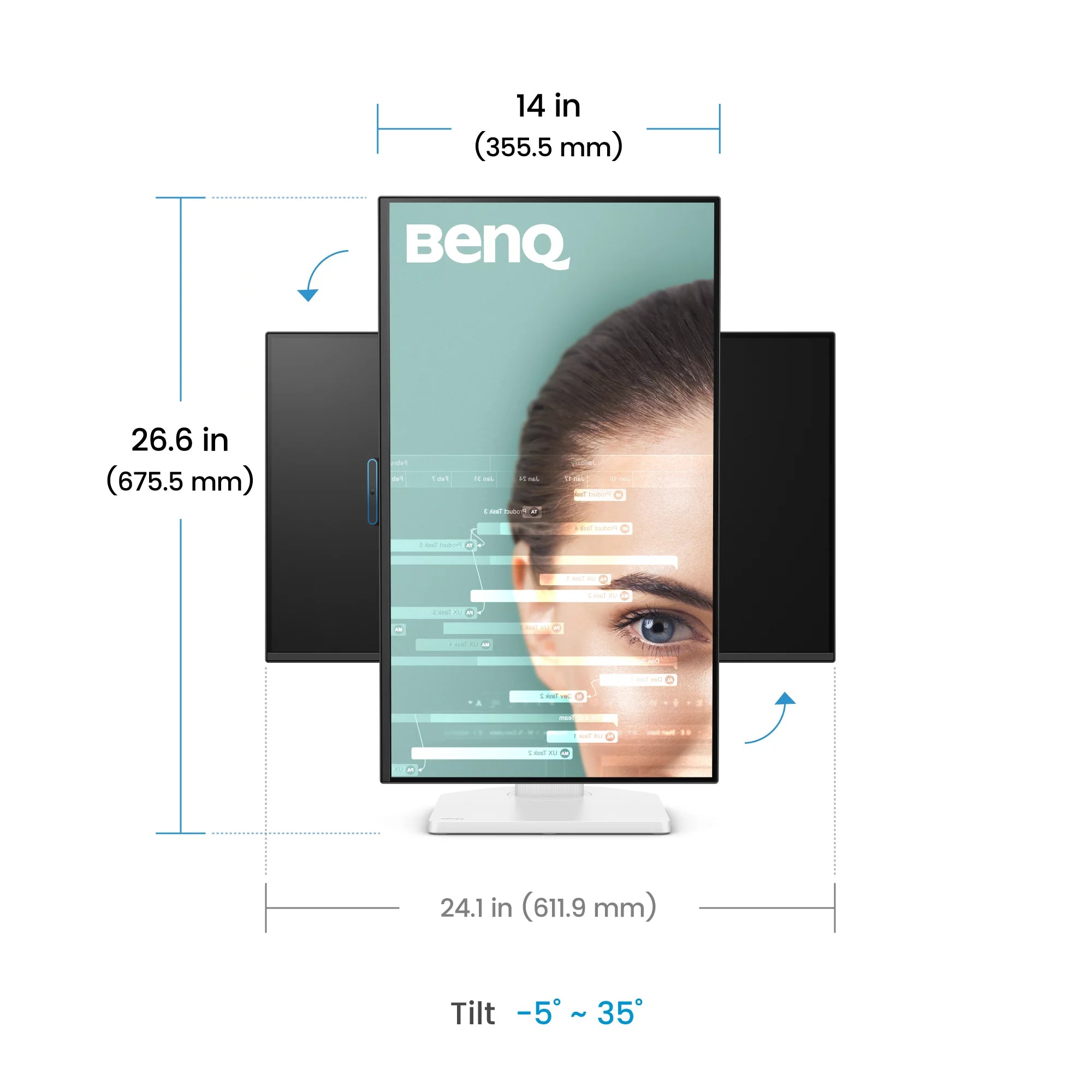 BENQ computer monitor 68,6 cm (27") 1920 x 1080 pixels Full HD LCD Black, White (GW2790TC) - Cartouches Certifiees