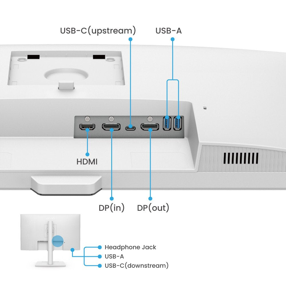 BENQ computer monitor 68,6 cm (27") 2560 x 1440 pixels Quad HD LED White (GW2790QT) - Cartouches Certifiees