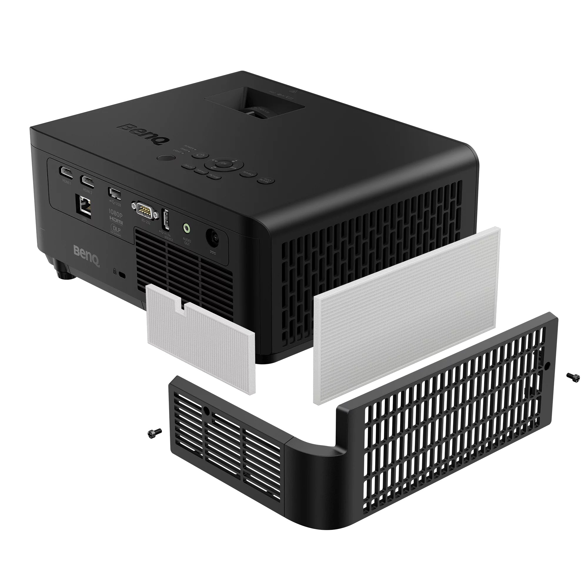 BENQ data projector Short throw projector 4000 ANSI lumens DLP UHD 4K (3840x2160) 3D Black (LH830ST) - Cartouches Certifiees