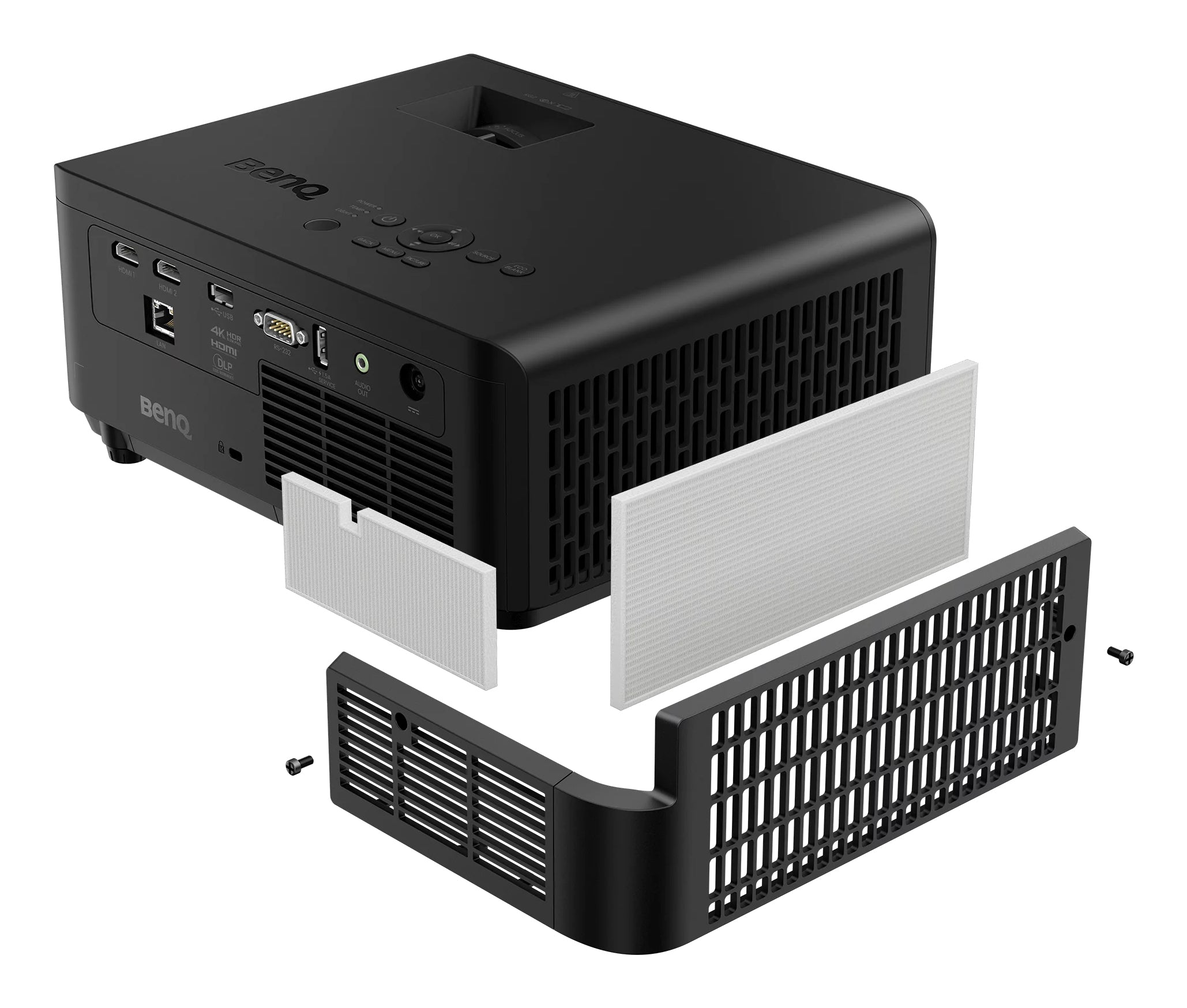 BENQ data projector Short throw projector 4000 ANSI lumens DLP UHD 4K (3840x2160) Black (LK830ST) - Cartouches Certifiees