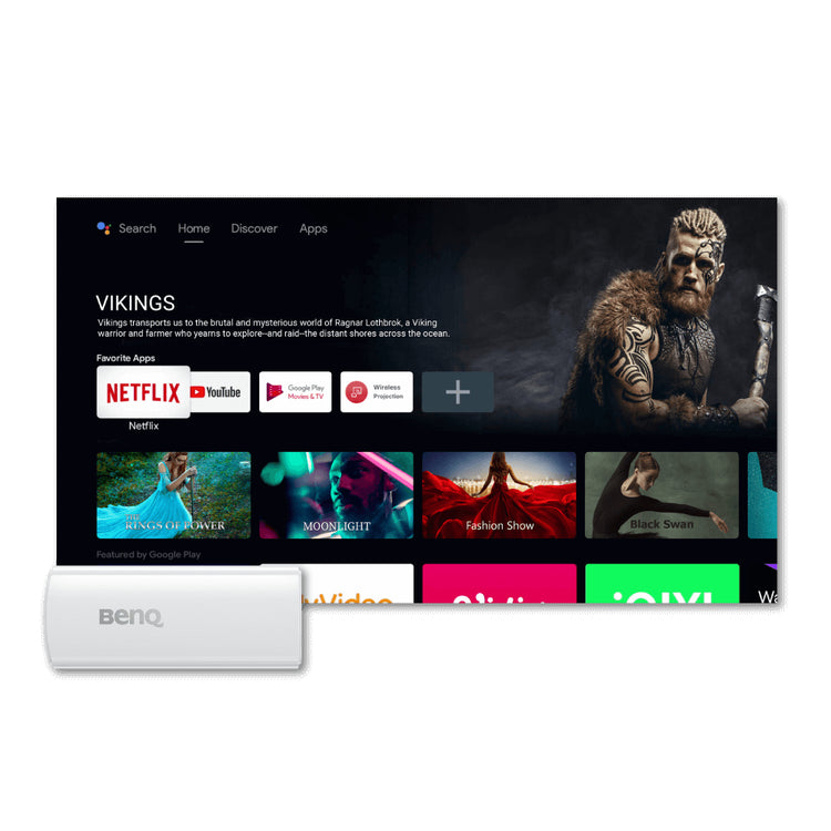 BENQ HDMI 4K Ultra HD Android White (QS02) - Cartouches Certifiees
