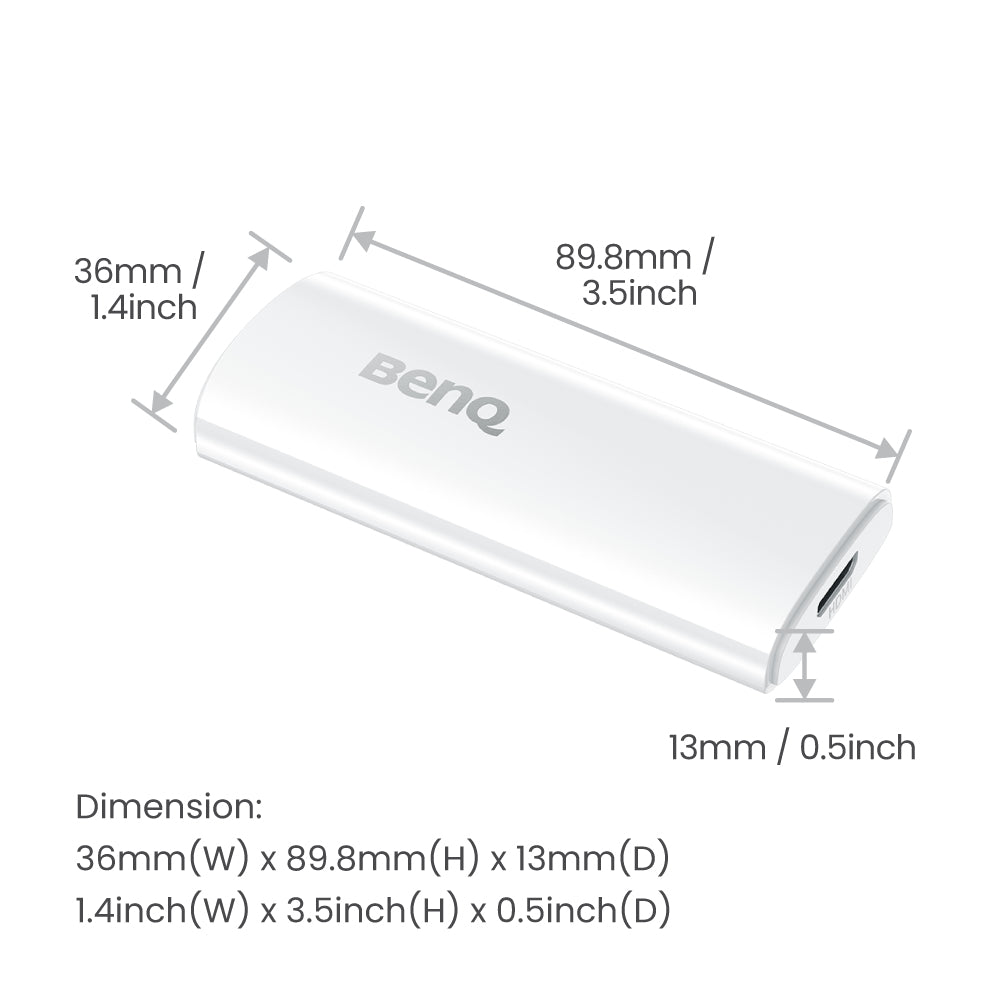 BENQ HDMI 4K Ultra HD Android White (QS02) - Cartouches Certifiees