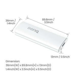 BENQ HDMI 4K Ultra HD Android White (QS02) - Cartouches Certifiees