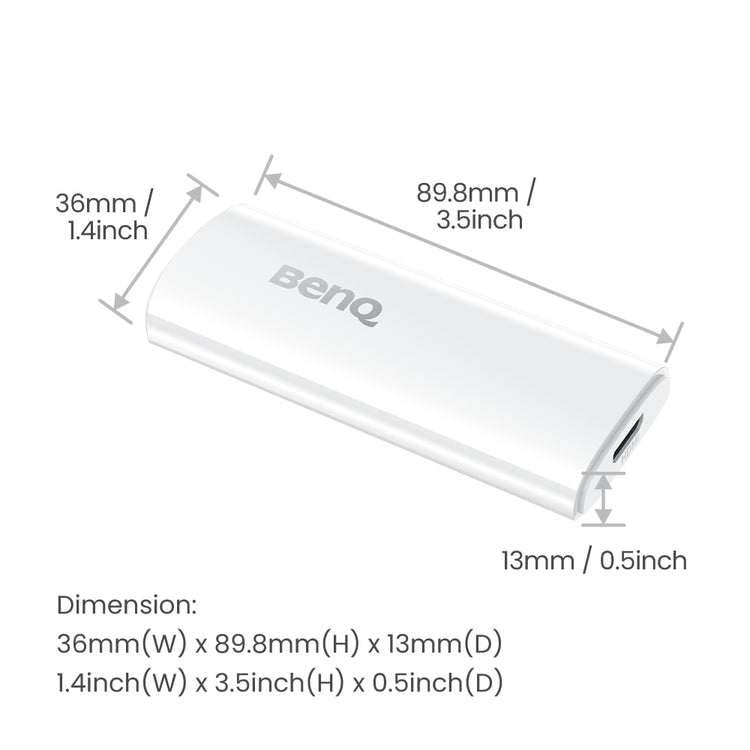 BENQ HDMI 4K Ultra HD Android White (QS02) - Cartouches Certifiees